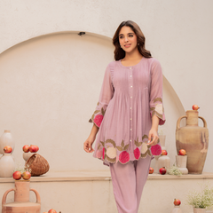 Chanderi Silk Embroidered Dress Material