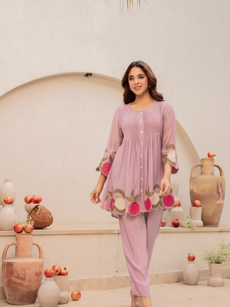 Chanderi Silk Embroidered Dress Material