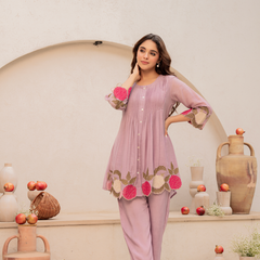 Chanderi Silk Embroidered Dress Material