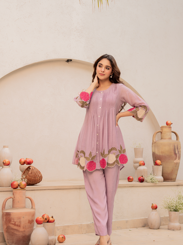 Chanderi Silk Embroidered Dress Material