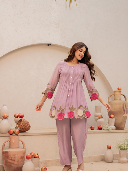 Chanderi Silk Embroidered Dress Material