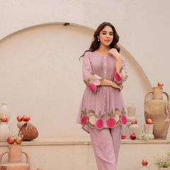 Chanderi Silk Embroidered Dress Material
