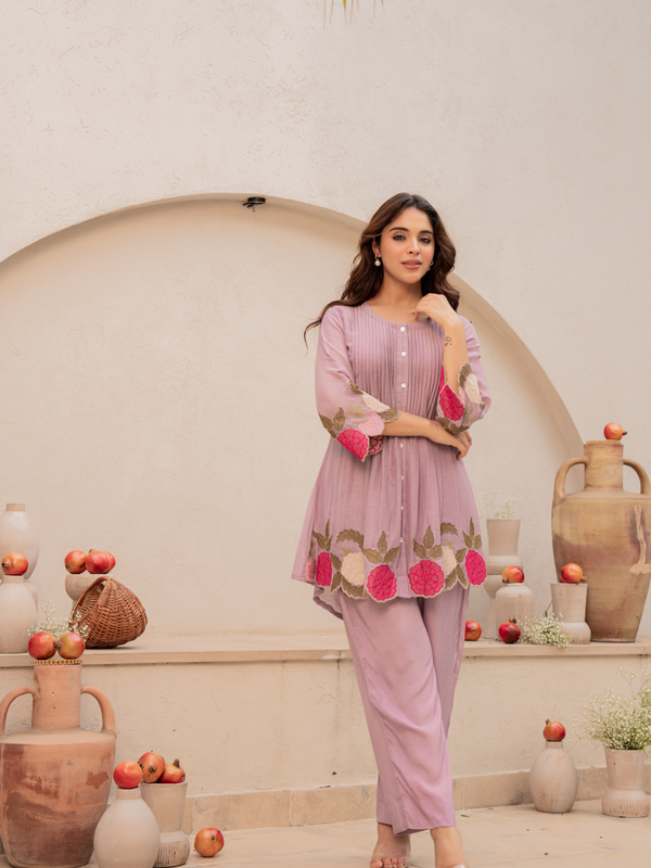 Chanderi Silk Embroidered Dress Material