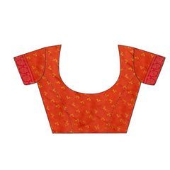 Women's Bandhani Silk Georgette Saree with Matching Blouse Piece