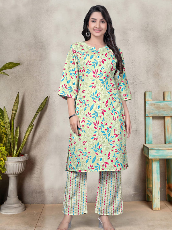 Women's Printed Heavy Rayon Co-Ord Set