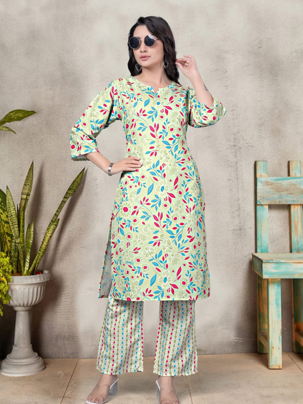 Women's Printed Heavy Rayon Co-Ord Set