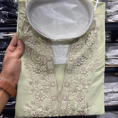 Men’s Star Silk Embroidered Sequence Kurta with Pyjama