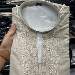 Men’s Star Silk Embroidered Sequence Kurta with Pyjama