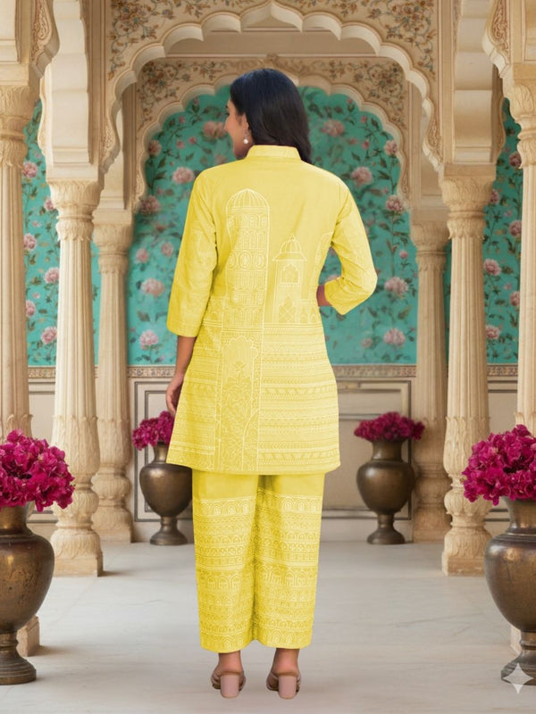 Women A-Line Rayon Co-ord Set With Digital Print