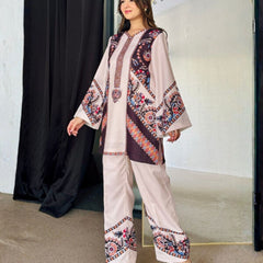 Women A-Line Rayon Co-ord Set with Digital Print