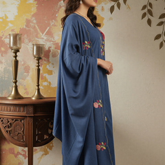 Women's Chanderi Silk Embroidered Kurta Pant & Dupatta Set