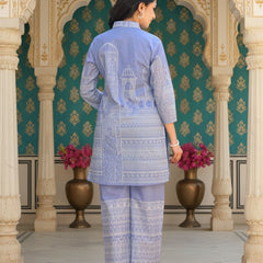 Women A-Line Rayon Co-ord Set With Digital Print