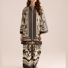 Women A-Line Rayon Co-ord Set with Digital Print