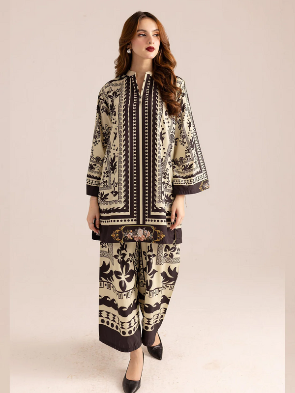Women A-Line Rayon Co-ord Set with Digital Print