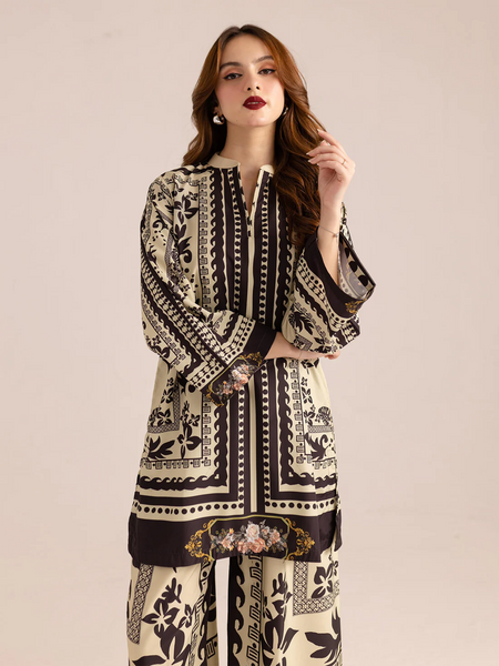 Women A-Line Rayon Co-ord Set with Digital Print