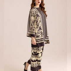 Women A-Line Rayon Co-ord Set with Digital Print