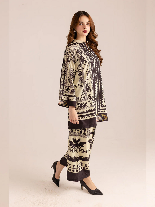 Women A-Line Rayon Co-ord Set with Digital Print