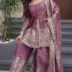 Women's Fandy Silk Embroidered Dupatta