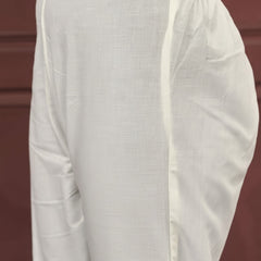 Women's Rayon Slub Embroidered Kurti with Pant & Soft Organza Dupatta Set