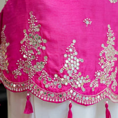 Women's Silk Embroidered Kurta with Pant & Nazmin Dupatta Set