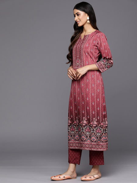 Women’s Heavy Cotton Printed Kurta Set With Stitched Bottom & Dupatta